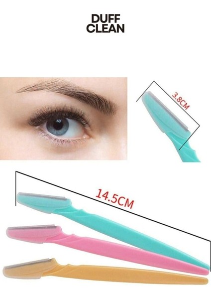 3 Adet Sarı Pinkblue 3 Adet/takım Kadın Jilet Makyaj Yüz Kaş Dudak Jilet Saç Çıkarıcı Keskin Paslanmaz Çelik Kesme Bıçağı fiyatları