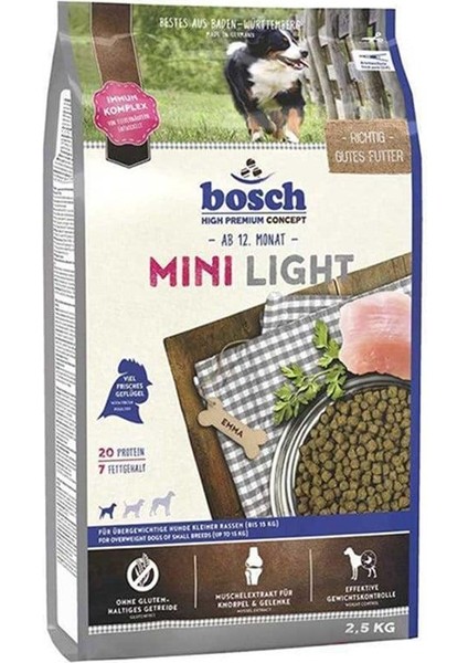 Mini Light Taze Kümes Hayvanlı Küçük Irk Diyet Köpek Maması 2.5kg