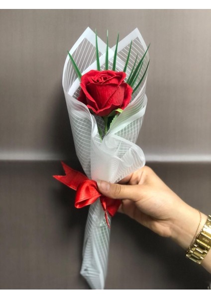 Tekli Kırmızı Gül,çiçek Buketi,çiçek,özel Gün