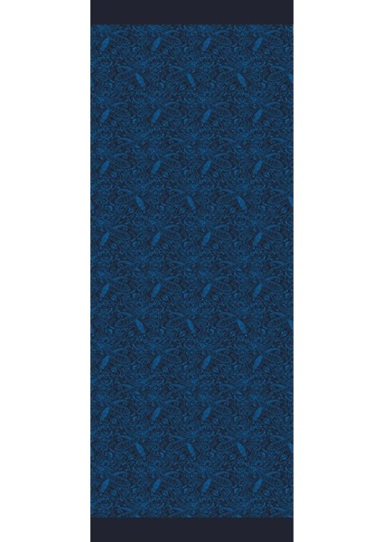 Velora Desen Çift Taraflı Şal Siyah-Indigo