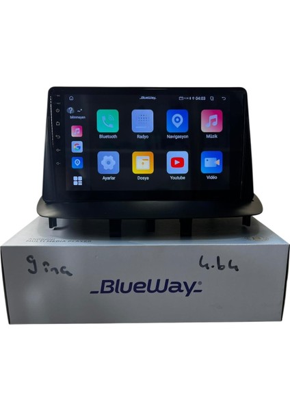 Renault Fluence-Megane 3 Blueway 4-64 Profesyonel Oem Multimedia