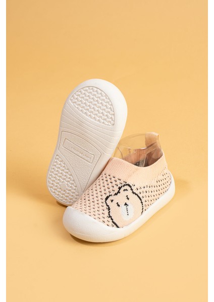 Sakow Çocuk Bebek Bağcıksız Ortopedik Rahat Esnek Kaymaz Taban Günlük Ilk Adım Spor Ayakkabı