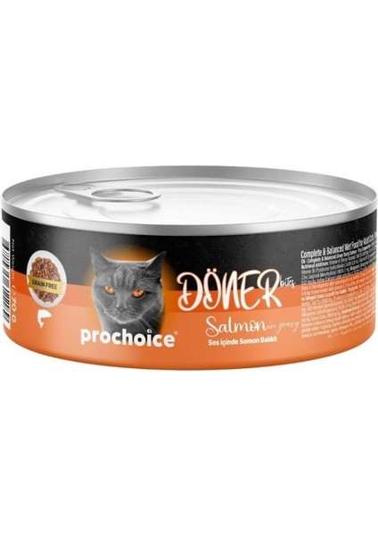 Prochoice Döner Bites Somonlu Yetişkin Kedi Konservesi 70 gr