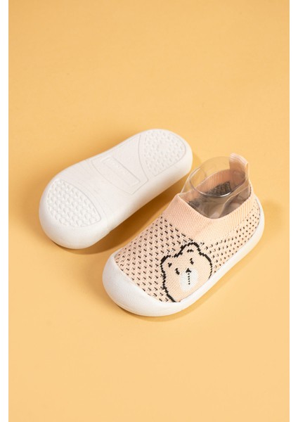 Sakow Çocuk Bebek Bağcıksız Ortopedik Rahat Esnek Kaymaz Taban Günlük Ilk Adım Spor Ayakkabı indirimleri