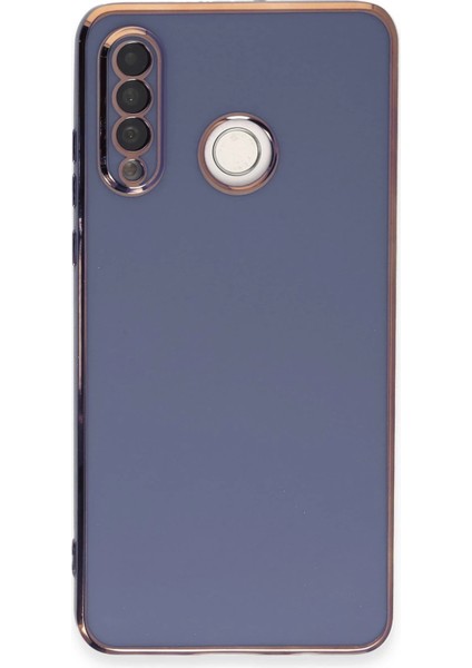 Huawei P30 Lite Kılıf Volet Silikon - Mavi Nrmsa