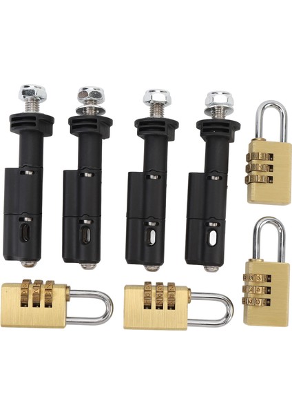 4 Adet 17MM Montaj Pimleri Için Asma Kilit ile Maxtrax Mkıı Kurtarma Panoları Yüksek Mukavemetli Montaj Pimleri Kiti Anti Hırsızlık Emniyet Pimleri Kiti (Yurt Dışından)