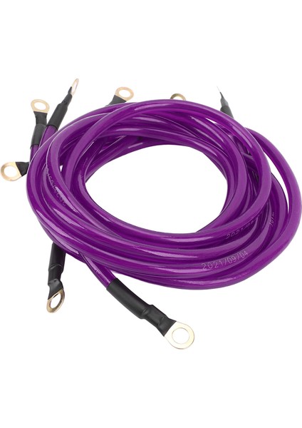 5 Adet Araba Topraklama Kablosu Kiti Geliştirmek Başlangıç Performansı Dc 0 Ila 48V Bakır Kaplı Alüminyum Pvc Araba Tekne Kamyon Suv Mor (Yurt Dışından) fiyatları