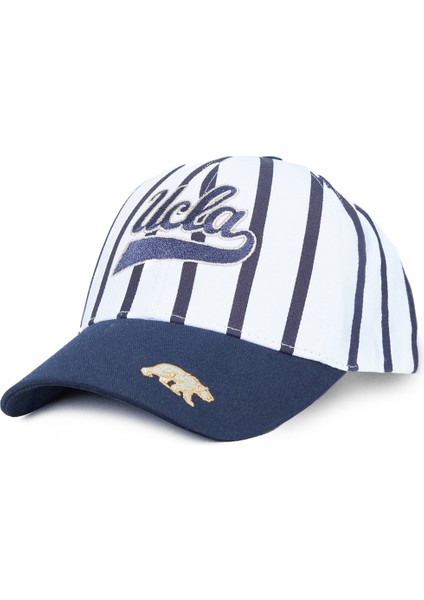 Chet Lacivert Baseball Cap Çizgili Nakışlı - Unisex Şapka