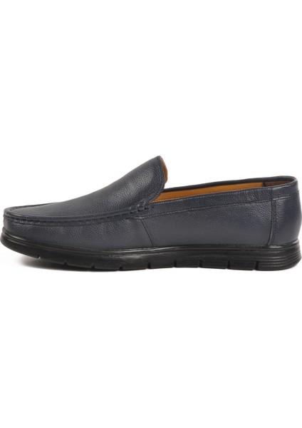 Lacivert Hakiki Deri Jel Taban Anatomik Erkek Casual Ayakkabı fiyatları