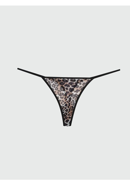 Yeni Sezon Leopar Desenli Fantezi Tanga Kulot - S5QM59Z8