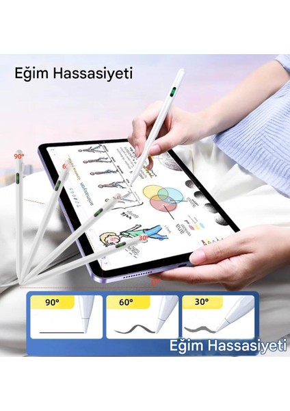 Universal Tablet Dokunmatik Kalemi Stylus Pen Ios Android Windows Uyumlu Dijital Ekranlı fırsatları