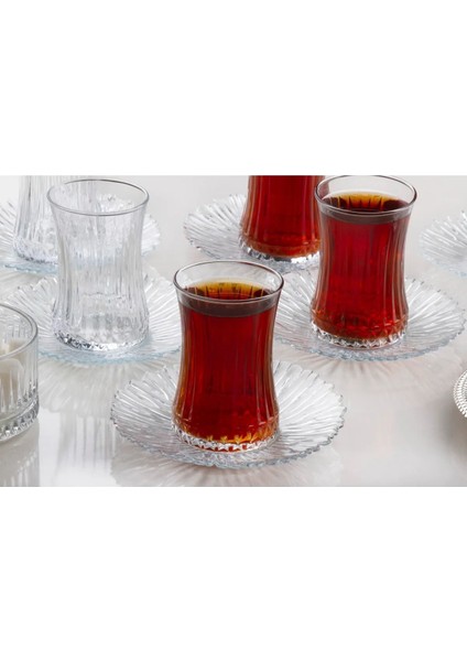 Gümüş 12 Parça Çay Takımı, 6 Kişilik, Şık ve Zarif Tasarım indirimleri