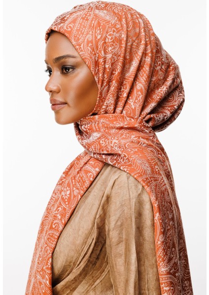 Velora Desen Çift Taraflı Şal Tarçın-Bej fiyatları