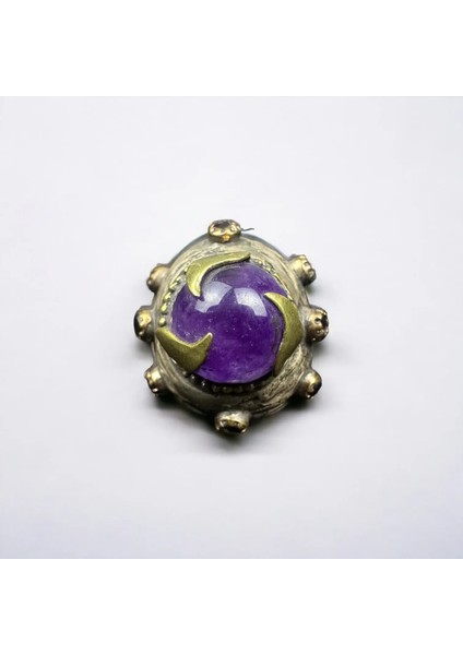 Ametist ve Lal (Garenet) Taşından Oluşan Gümüş Yüzük fiyatları