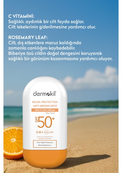 Leke Karşıtı SPF 50+ Fluid Güneş Koruyucu 50 ml fiyatları