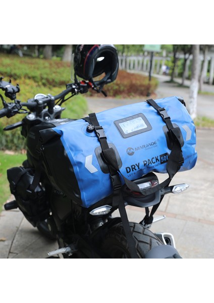 Marjaqe 50L Motosiklet Kuru Çanta Kuyruk Bagaj Çantası Pvc Su Geçirmez Spor Çantası Motosiklet Kamp Tekne Balıkçılık Kayak (Yurt Dışından) modelleri