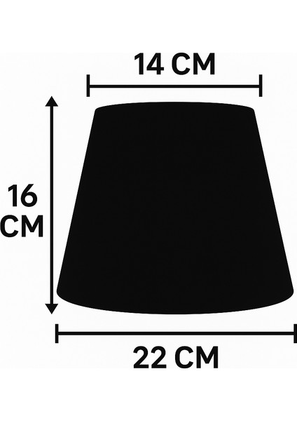 Avangart Abajur Başlığı 22CM modelleri