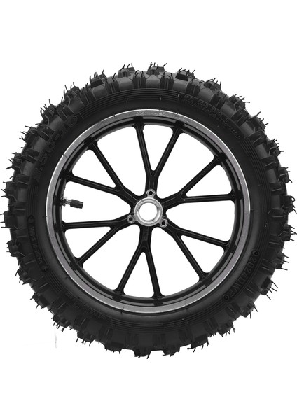 2.5-10 Ön Tekerlek Göbeği Lastik Iç Tüp Ka Aşınmaya Dalı Metal Yapı 49CC Küçük Off Road Motosikletler Siyah (Yurt Dışından)
