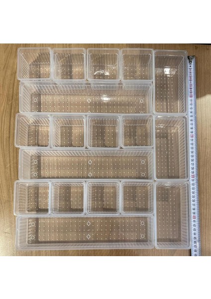 Turuncu 18 Parça Çekmece Takı ve Kozmetik Düzenleyici Set indirimleri