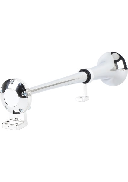 Dc 12V Araba Havalı Korna Çinko Alaşım 135DB Yüksek Sesle Krom Tek Trompet Kamyon Havalı Korna Için Pompa ile Tren Tekne Rv 17.5 Kırmızı (Yurt Dışından) modelleri