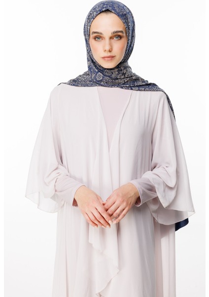 Henna Desen Çift Taraflı Şal Lacivert-Bej modelleri