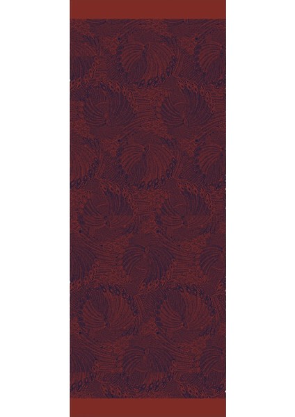 Mayra Desen Çift Taraflı Şal Lacivert-Soğan Kabuğu