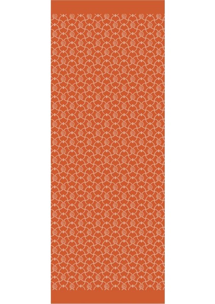 Marrakech Desen Çift Taraflı Şal Tarçın-Bej