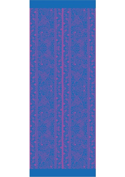 Lavin Desen Çift Taraflı Şal Petrol Mavisi-Fuşya fırsatları