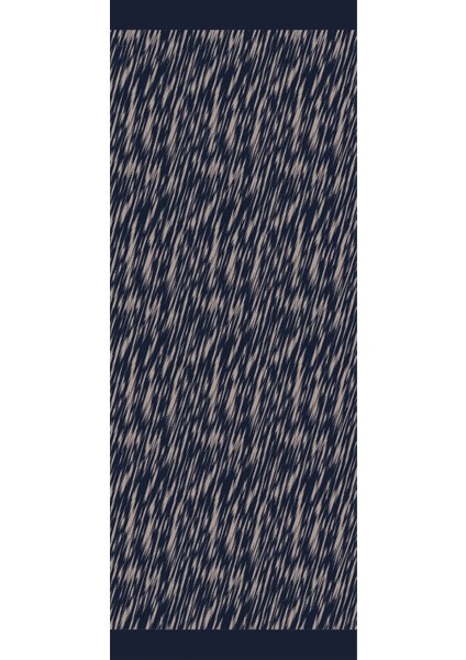 Selis Desen Çift Taraflı Şal Lacivert-Bej