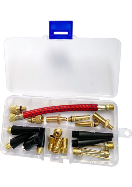 21 Adet Bisiklet Lastiği Vana Adaptörleri, Top Pompası Iğnesi, Adaptör Kiti Olarak Şişirme Cihazları ve Aksesuarları Için Fit Standart Pompa Veya Hava Kompresörü (Yurt Dışından) fırsatları