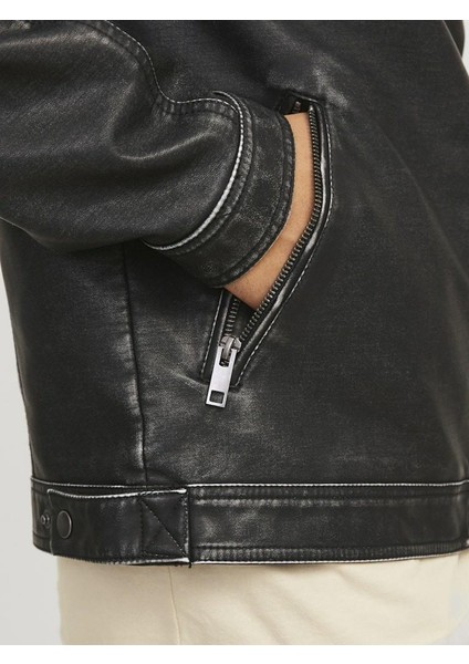 Jack Jones Rocky Washed Pu Suni Deri Erkek Ceket 12273226 fiyatları