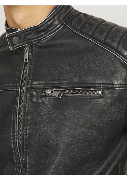 Jack Jones Rocky Washed Pu Suni Deri Erkek Ceket 12273226 modelleri