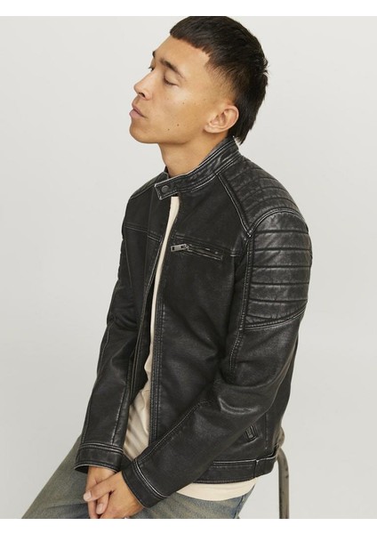 Jack Jones Rocky Washed Pu Suni Deri Erkek Ceket 12273226 indirimleri