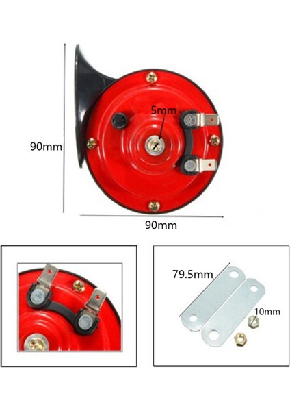 2 Adet 24V Evrensel Çift Tonlu Korna Araba Motosiklet Havalı Korna Yüksek Sesle Elektrikli Salyangoz Boynuz Su Geçirmez Boynuz Yüksek / Düşük Ayar (Yurt Dışından) modelleri