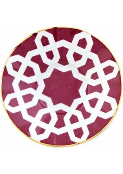 Fuşya Ergonomik Çay Tabakası 12 Cm, Şık ve Kullanışlı Tasarım