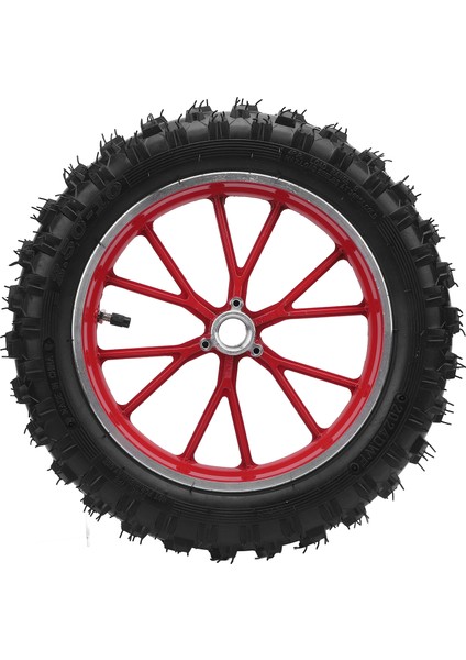 2.5-10 Ön Tekerlek Göbeği Lastik Iç Tüp Ka Aşınmaya Dalı Metal Yapı 49CC Küçük Off Road Motosikletler Kırmızı (Yurt Dışından)