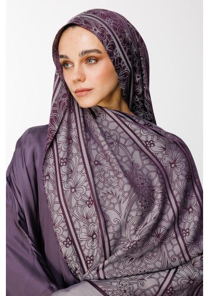 Lavin Desen Çift Taraflı Şal Mor-Gri fiyatları