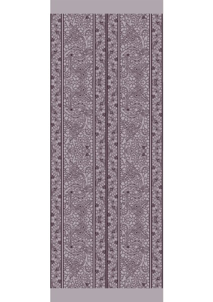 Lavin Desen Çift Taraflı Şal Mor-Gri indirimleri