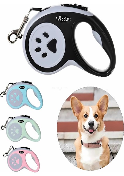 Classic Otomatik 5m Şerit Köpek Gezdirme Tasma, Makaralı Otomatik Köpek Gezdirme Tasması