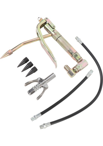 7 Adet Gres Aracı Meme Kiti Güçlü Mukavemetli Metal Hava Gres Aracı Çoğaltıcı 230MM 400MM Hortum Hava Kompresörü Gres Pompası (Yurt Dışından) modelleri