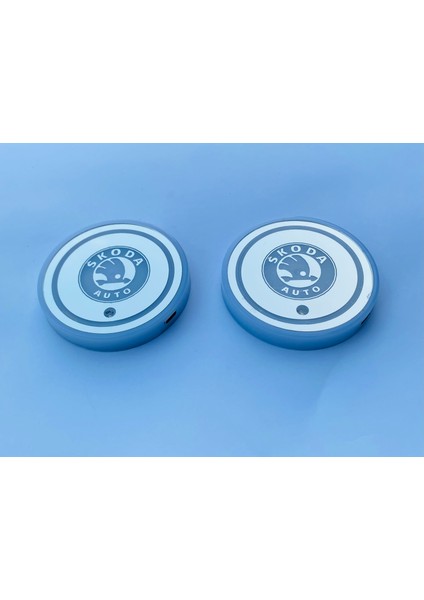 LED Bardak Altlığı Skoda Ile Uyumlu Bardaklık Rabit Fabia Octavia Superb