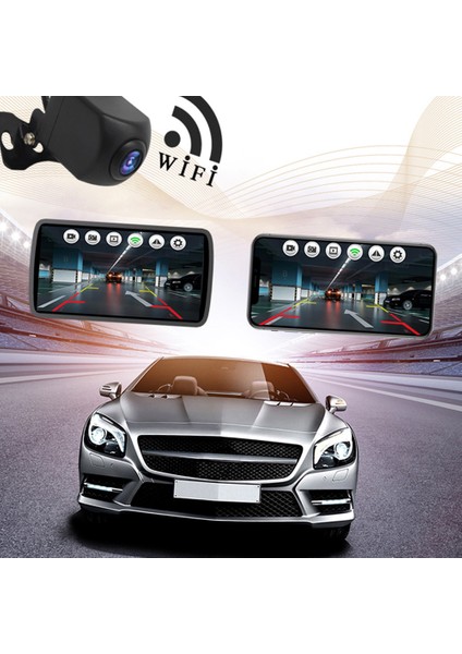 Kablosuz Geri Görüş Kamerası Wifi Dikiz Kamera Için Araba, Araçlar, Wifi Geri Görüş Kamerası, IP67 Su Geçirmez LCD Kablosuz Geri Monitör (Yurt Dışından)