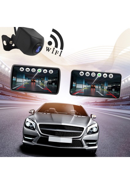 Kablosuz Geri Görüş Kamerası Wifi Dikiz Kamera Için Araba, Araçlar, Wifi Geri Görüş Kamerası, IP67 Su Geçirmez LCD Kablosuz Geri Monitör (Yurt Dışından) fiyatları