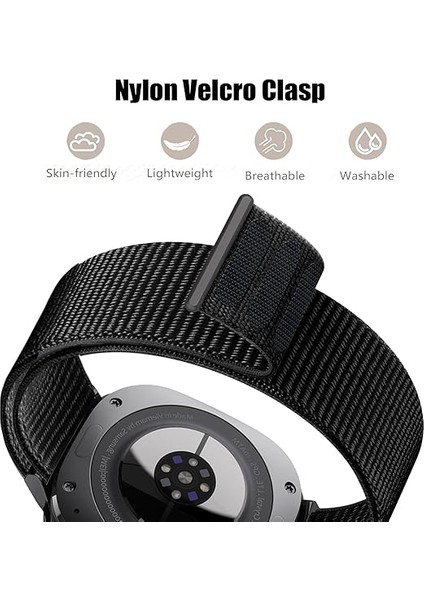Samsung Galaxy Watch Ultra (47MM) Uyumlu Ayarlanabilir, Nefes Alan Cırtlı Kumaş Kordon fırsatları