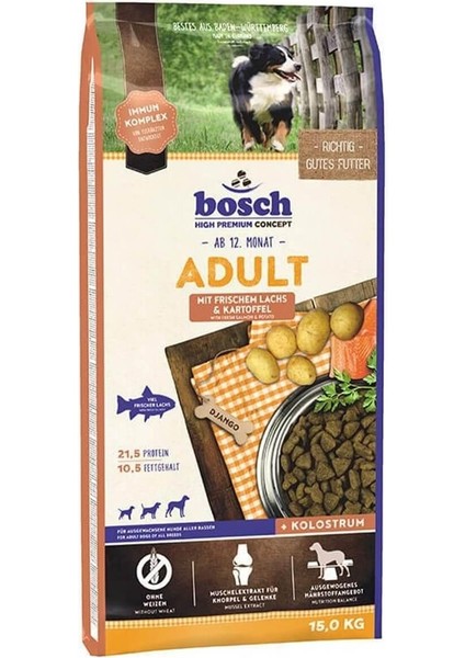 Somon Balıklı Yetişkin Köpek Maması 15 kg