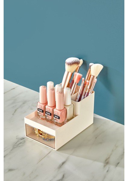 Beyaz 3 Katlı Çekmeceli Ofis ve Kozmetik Düzenleyici Organizer fiyatları