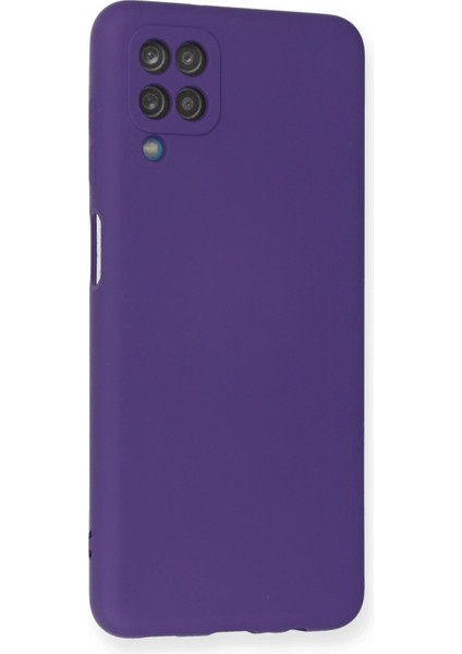 Samsung Galaxy A12 Kılıf Nano Içi Kadife Silikon - Mor Nrmsa fiyatları