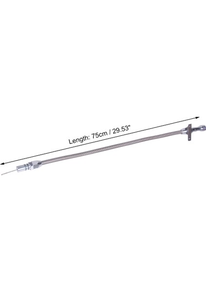 Şanzıman Yağ Çubuğu Paslanmaz Örgülü Güvenlik Duvarı Esnek Yağ Çubuğu TH350 Th - 400 700R4 Tranny Sbc Bbc Trans Için Yedek Chevy Gm (Yurt Dışından)