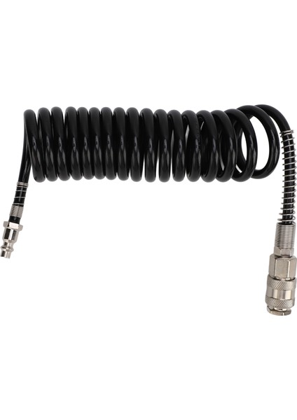 3 Metre Geri Tepme Hava Hortumu Siyah Takviyeli Aşınmaya Dalı Şişirme Uzatma Tüpü Viraj Kısıtlayıcı Hava Kompresörü (Yurt Dışından)