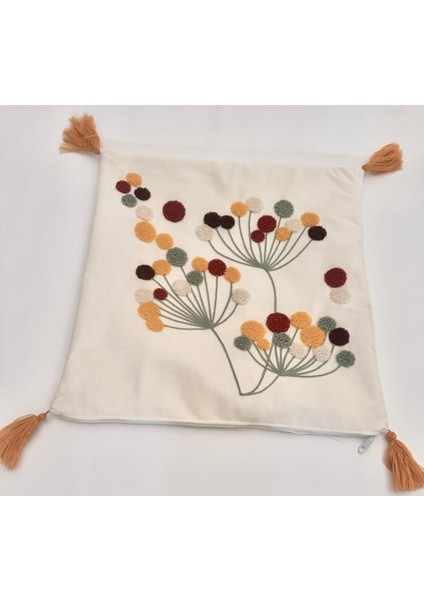 Kırlent Kılfı Keten Kumaş Üzerine Nakış 42X42 fırsatları